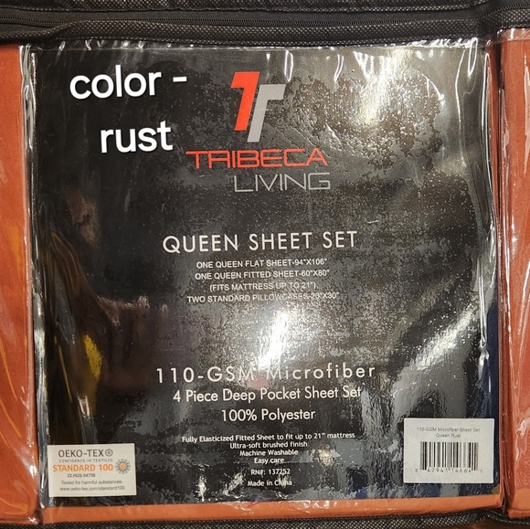 Tribeca Living Deep Pocket Queen Size Sheet Set - Must Pick A Color - Picture 3 of 6